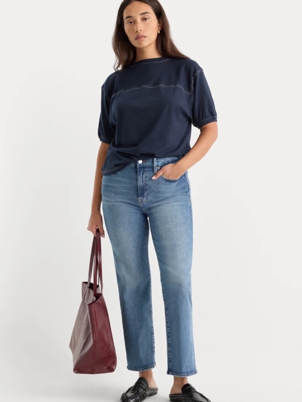 Good American - Always Fits Good Legs Straight Jeans - Size 14-18
